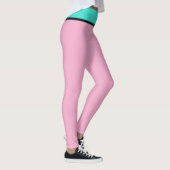 Leggings Rose pastel turquoise bleu (Droite)