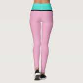 Leggings Rose pastel turquoise bleu (Dos)