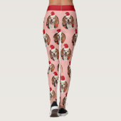 Leggings Rose photo pour animaux de compagnie Gold Red Sant (Dos)
