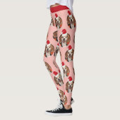 Leggings Rose photo pour animaux de compagnie Gold Red Sant (Gauche)
