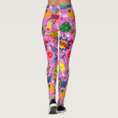 😍 Leggings rose pickleball mixte (Dos)
