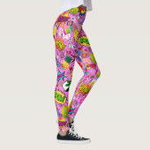 😍 Leggings rose pickleball mixte (Droite)