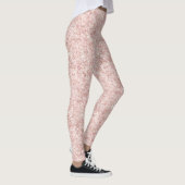 Leggings Rose Poudré Pailleté Glitzy (Droite)