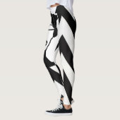 Leggings Rose Pour Les Legings Zag De B&W Zig (Gauche)