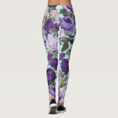 Leggings rose pourpre avec motif papillon (Dos)