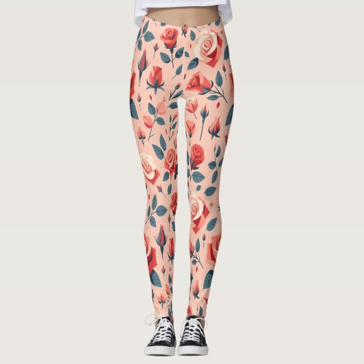 Leggings Rose Rhapsody Motif (Devant)