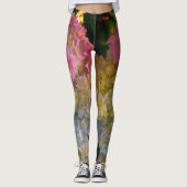 Leggings Rose romantique, bleu, violet Hydrangea (Devant)