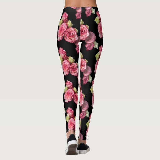 Leggings Rose rose floral (Dos)