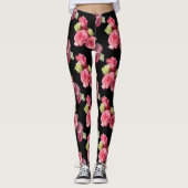 Leggings Rose rose floral (Devant)