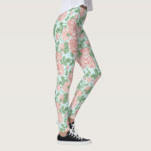 Leggings Rose rose Jardin Bouquet Motif (Droite)
