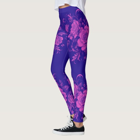 Leggings Rose rose sans couleur (Gauche)