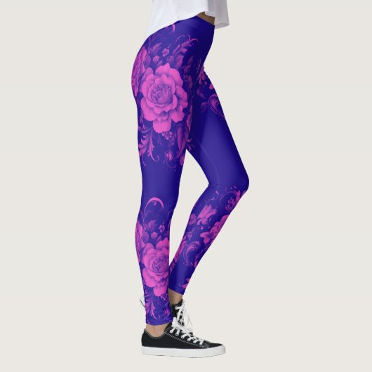 Leggings Rose rose sans couleur (Droite)