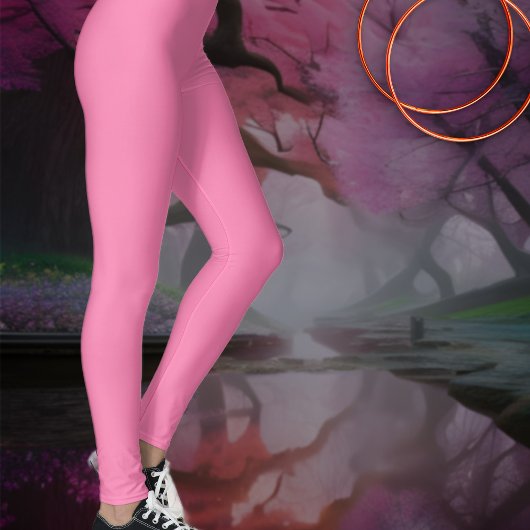 Leggings Rose Rose solide