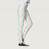Leggings Rose rose tendance bleu vert jaune blanc moderne (Droite)