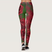Leggings rose, roses par or ej (Dos)