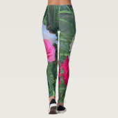 Leggings rose rouge (Dos)