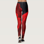 Leggings Rose rouge (Dos)