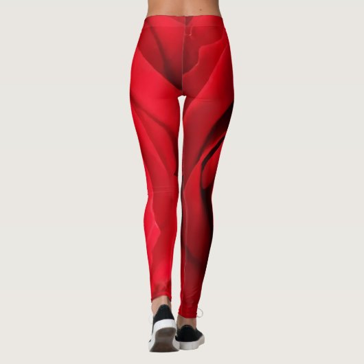 Leggings Rose rouge (Dos)