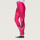 Leggings Rose rouge romantique (Gauche)