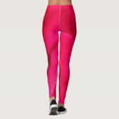 Leggings Rose rouge romantique v2 (Dos)