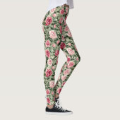 Leggings Rose rouge vert Rose Floral (Droite)