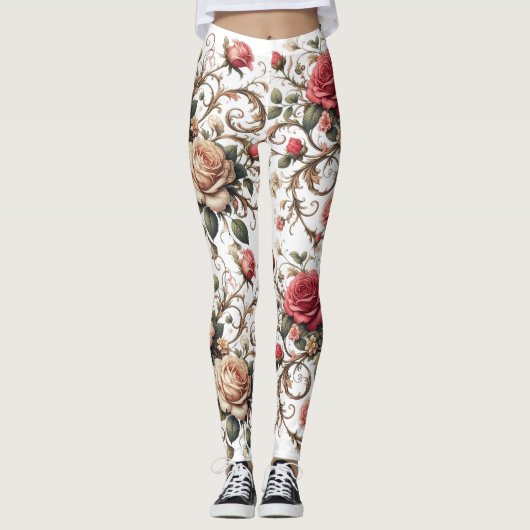 Leggings Rose Symphony (Devant)