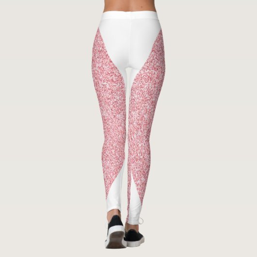 Leggings Rose tendance Or moderne Elégant Modèle (Dos)