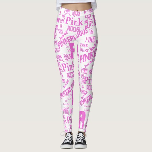 LEGGINGS ROSE TOUT (Devant)