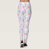 Leggings Rose, turquoise, floral (Dos)
