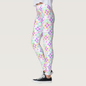 Leggings Rose, turquoise, floral (Gauche)