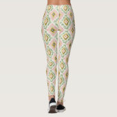 Leggings Rose Vert Jaune Tribal Chic (Dos)