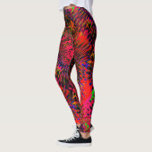 Leggings Rose vert rouge rouge rouge du Kaleidoscope (Gauche)