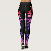 Leggings Rose vibrante vintage (Dos)