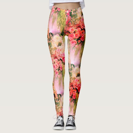 Leggings Rose Vintage (Devant)