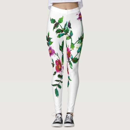 Leggings Rose vintage (Devant)
