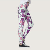 Leggings Rose + violet Feuilles (Droite)