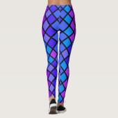 Leggings Rose violet Turquoise Mosiac (Dos)