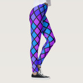 Leggings Rose violet Turquoise Mosiac (Droite)