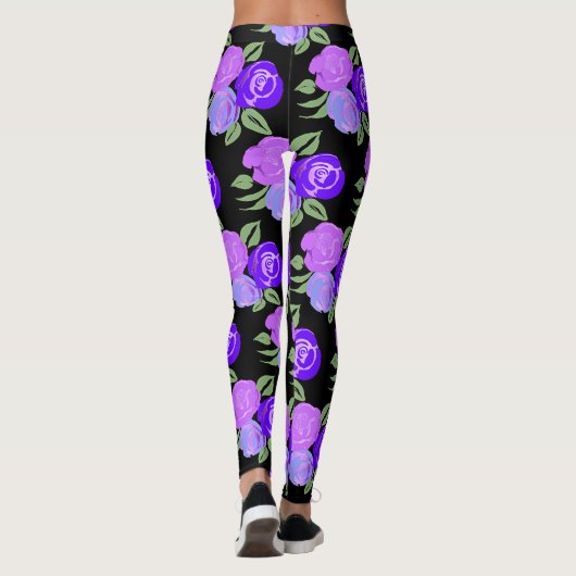 Leggings Rose violets (Dos)