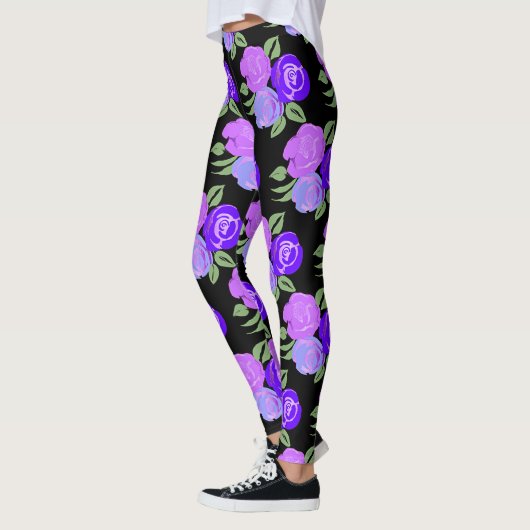Leggings Rose violets (Gauche)
