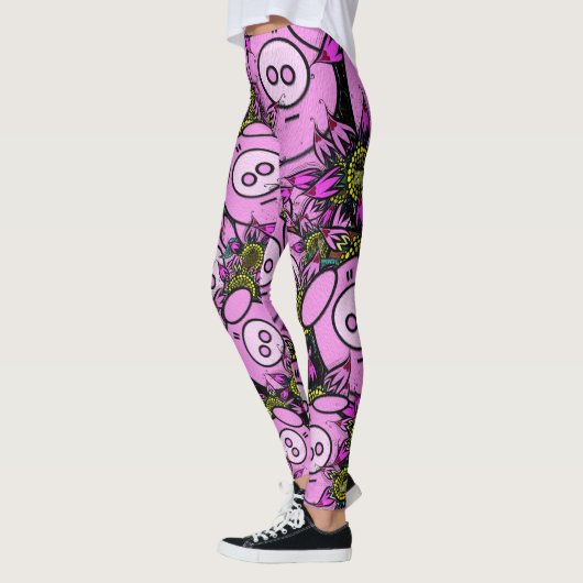 Leggings roses (Gauche)