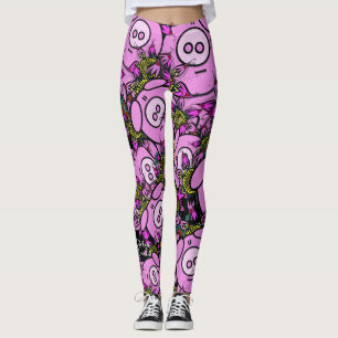 Leggings roses