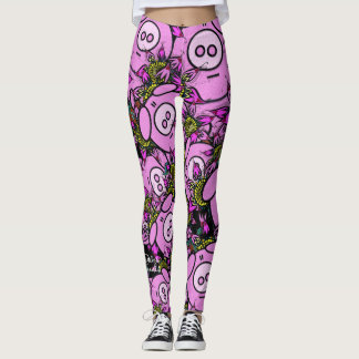 Leggings roses