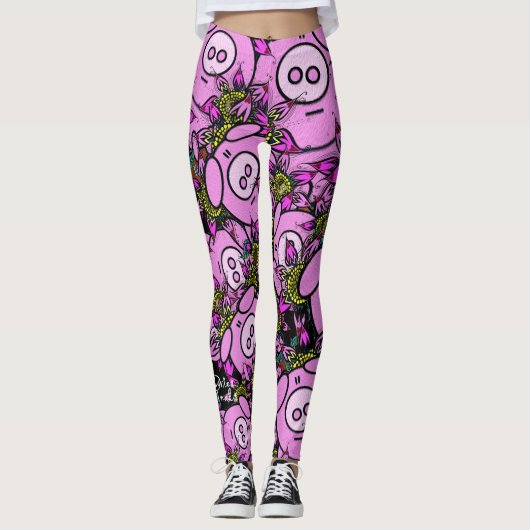 Leggings roses (Devant)