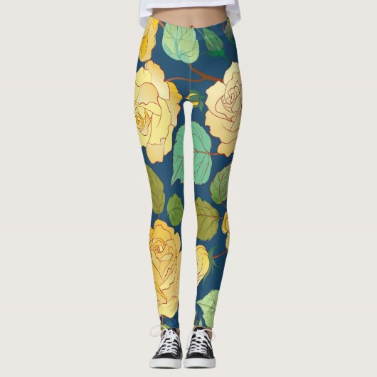 LEGGINGS ROSES 2 (Devant)