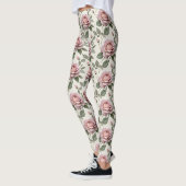 Leggings Roses anglaises classiques dans des teintes douces (Gauche)