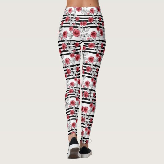 Leggings Roses aquarelle (Dos)