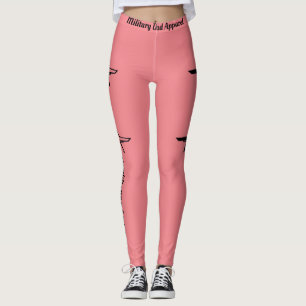 Leggings roses avec chasseurs F-22