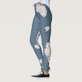 Leggings Roses bleues et blanches (Gauche)