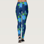 Leggings Roses bleus (Dos)